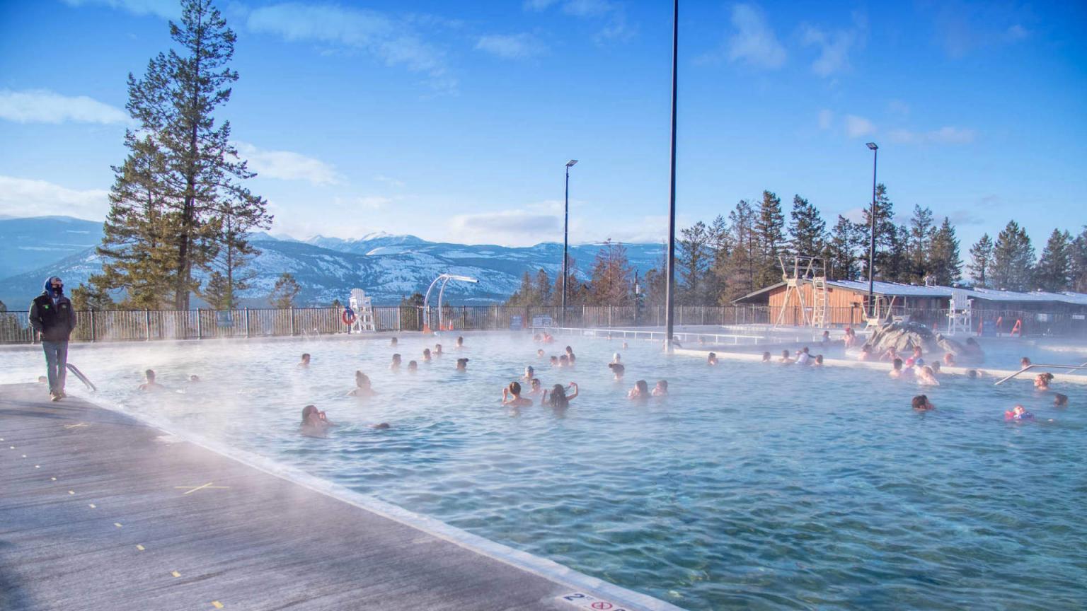 Invermere. Popular hot springs